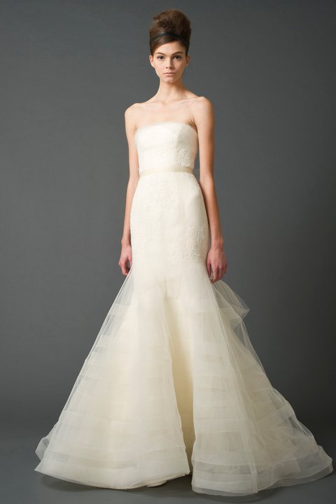 wedding dresses vera wang spring 2011. Strapless mermaid gown with